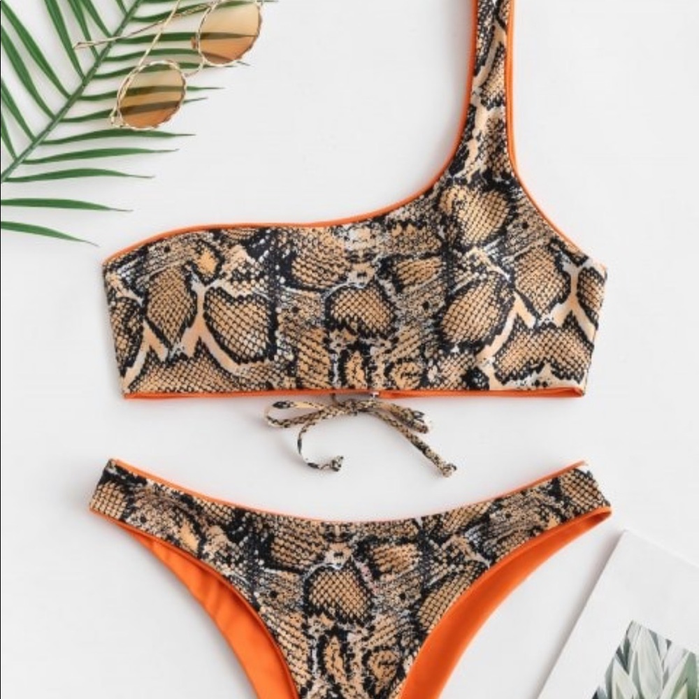 Snakeskin bikini